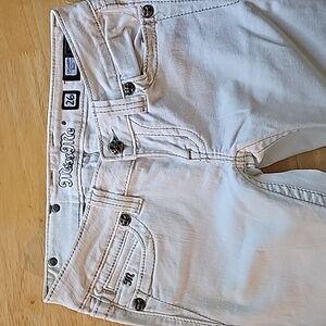 Miss Me White Jeans, Size 26